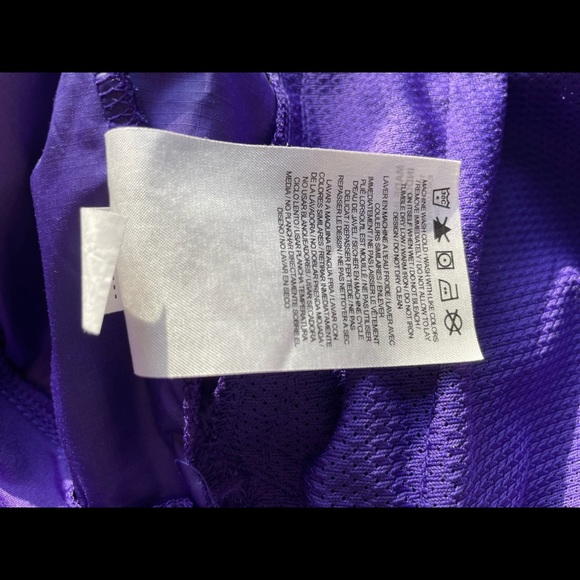 Nike Vintage Logod N Purple Yellow Jacket Pullover 1/4 zip Size XL - Picture 3 of 14